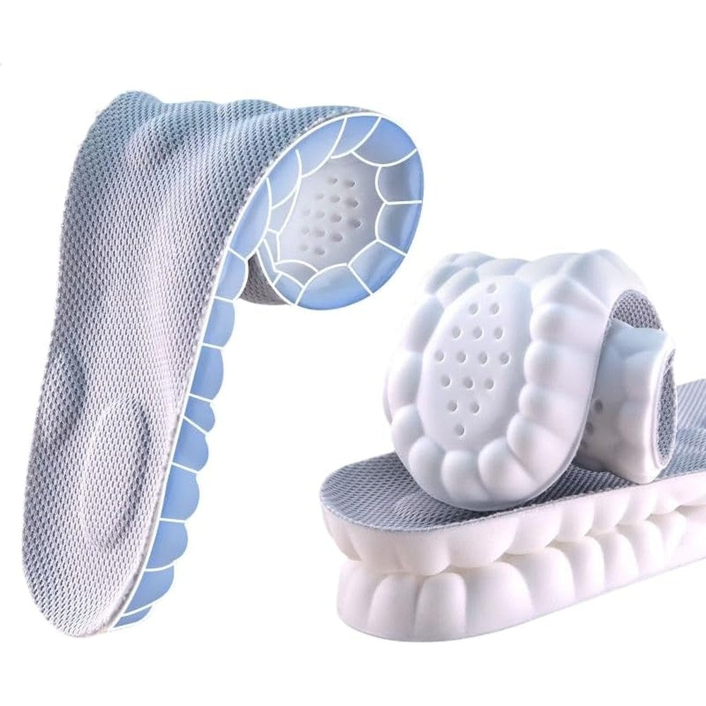 Generic 4D Cloud Soles front view showing textured gray top layer for breathable comfort.