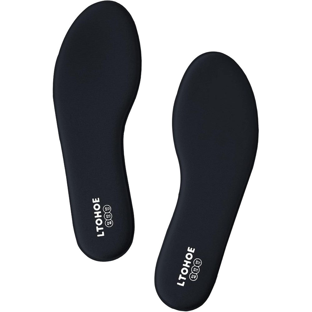 LTOHOE memory foam insoles for men front view cushioned inserts