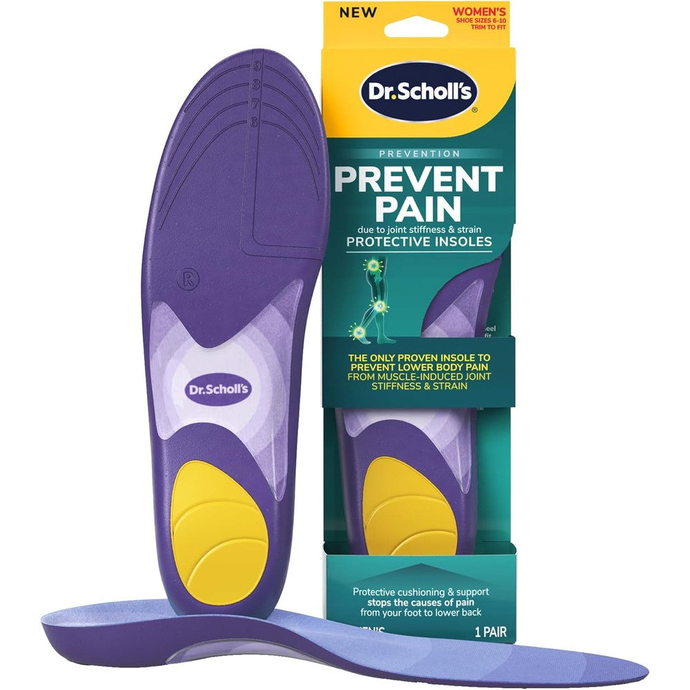 Dr. Scholl's Prevent Pain Insoles for Women front view purple arch support