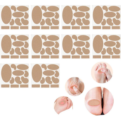 Cenipar Moleskin Adhesive Pads front view of 110 piece set for blister prevention