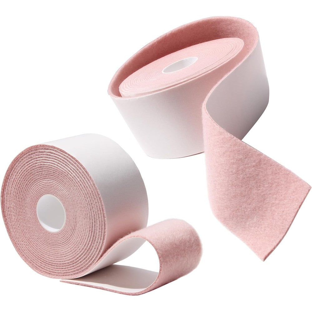Lonesa Plush Cotton Moleskin for Feet front view 2 roll pack for blister prevention.