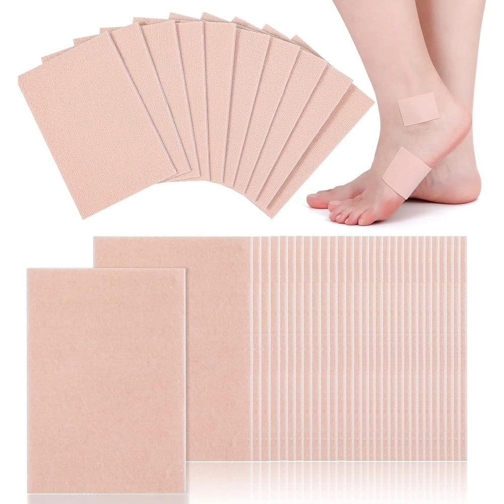Klyranix 50 Sheets Moleskin Padding front view for blister prevention.
