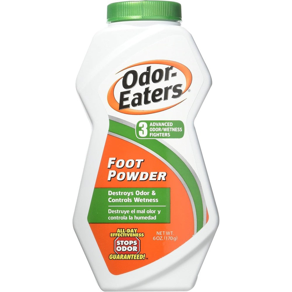 Odor-Eaters Foot Powder pack of three front view for odor protection