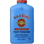 Gold Bond Medicated Foot Powder 10 Ounce front view bottle