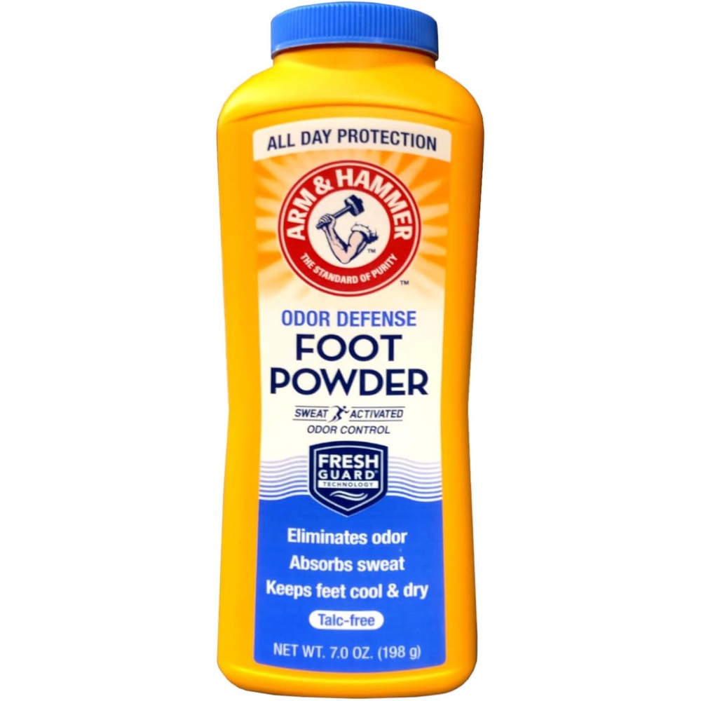 Arm & Hammer Invisible Spray Foot Powder pack of two front view for odor control.