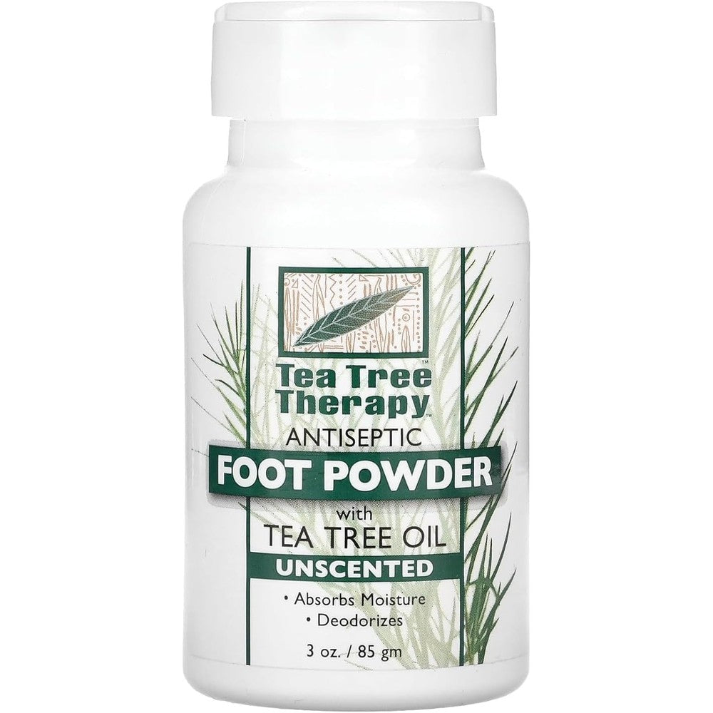 NutriBiotic Body and Foot Powder Lavender 4 Ounce front view talc-free skin protection