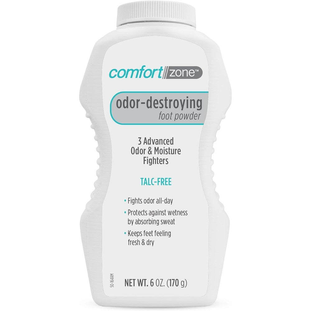 Dr. Scholl's Ultra Sweat Absorbing Foot Powder 7 Ounce front bottle view for odor protection.