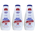 Ammens Original Medicated Powder pack of three front view for skin protection.