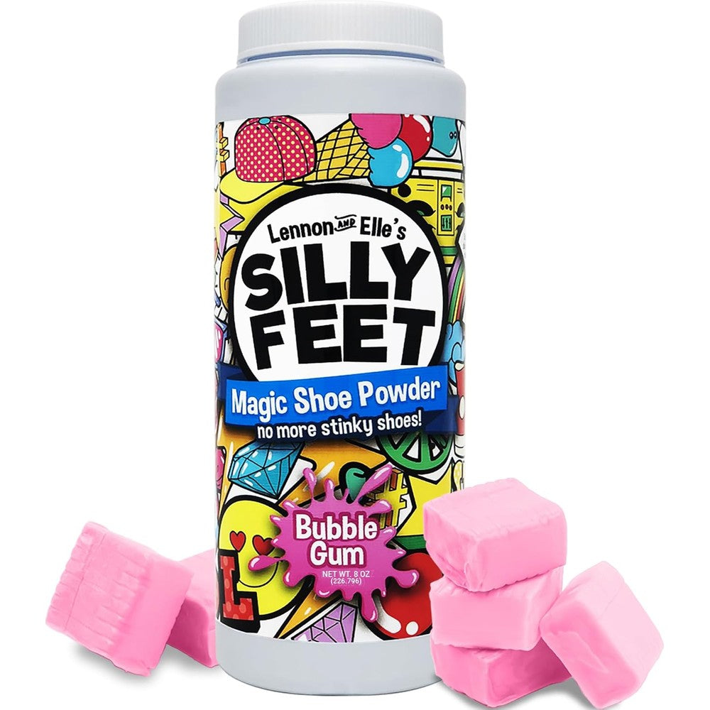 Silly Feet Magic Shoe Deodorizer Powder front view for odor control.