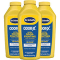 Dr. Scholl's Odor-X Ultra Odor-Fighting Foot Powder front view for shoe odor relief.