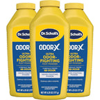 Dr. Scholl's Odor-X Ultra Odor-Fighting Foot Powder front view for shoe odor relief.