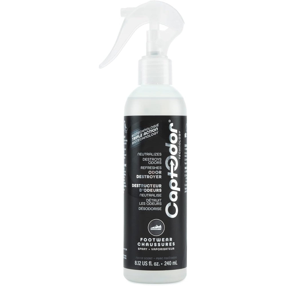 Captodor Footwear Odor Destroyer Spray front view for shoe freshness