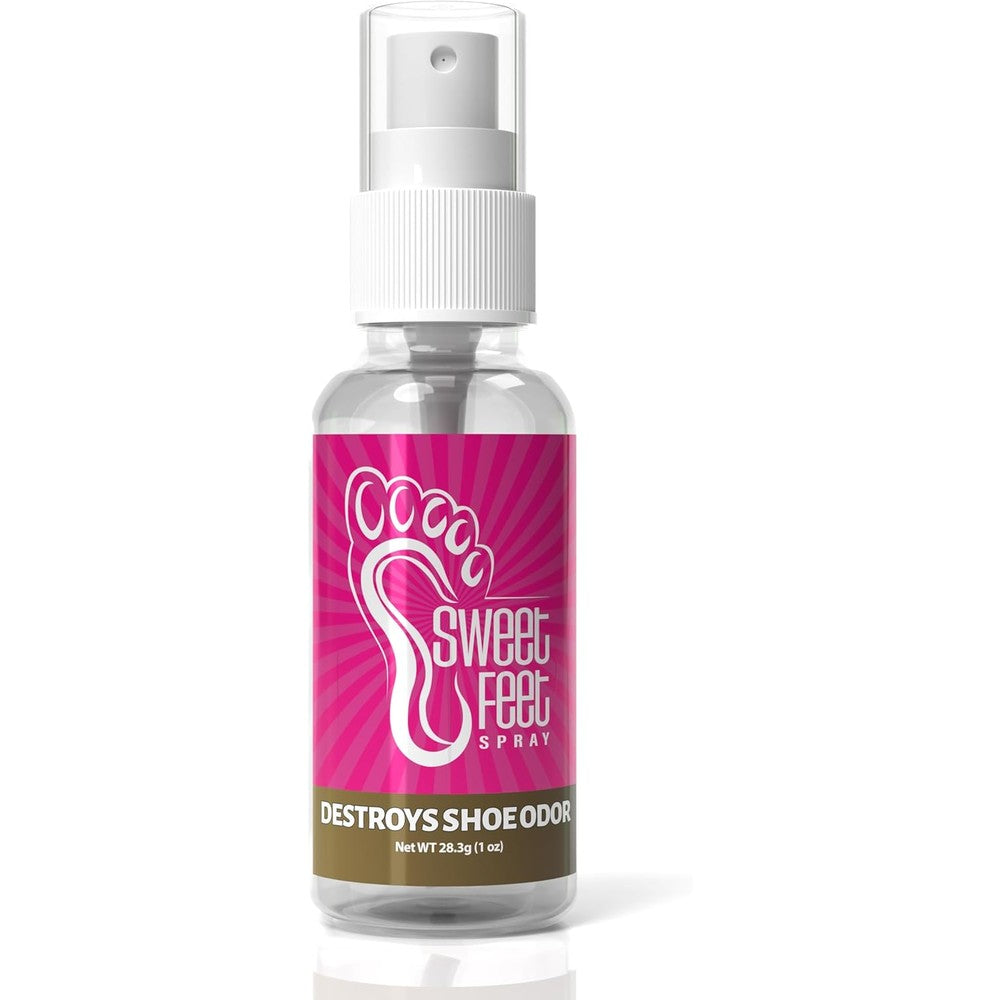 Sweet Feet Shoe Deodorizer Spray front view 1 ounce bottle