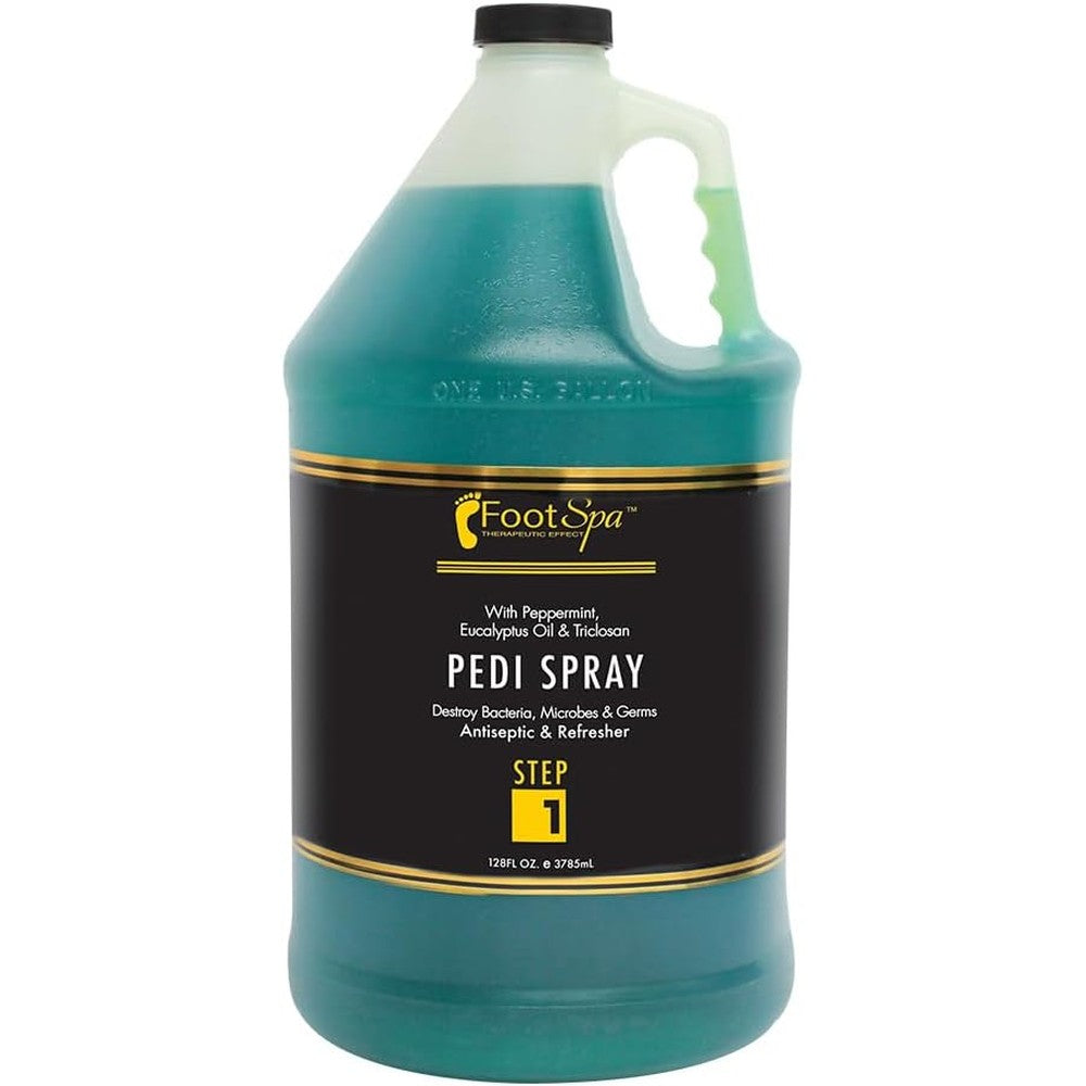 FootSpa Pedi Spray Antiseptic 128 Ounce front view bottle