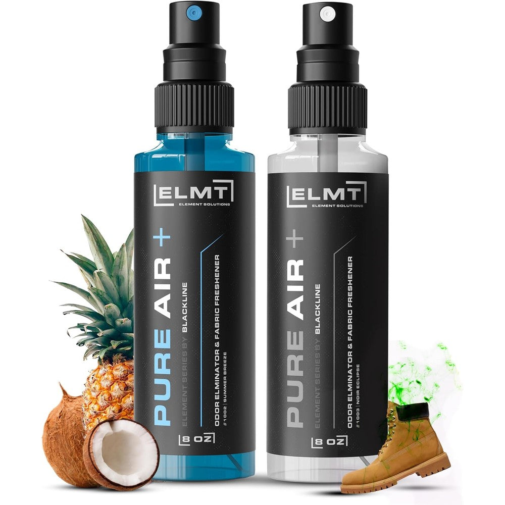 Blackline 4-in-1 Shoe Deodorizer Spray front view 2-pack for odor elimination.