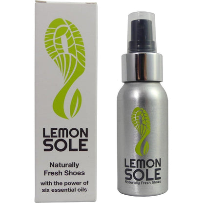 Lemon Sole Natural Shoe Freshener front view aluminum bottle