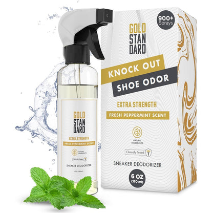 Gold Standard Natural Shoe Deodorizer Spray front view sneaker odor eliminator