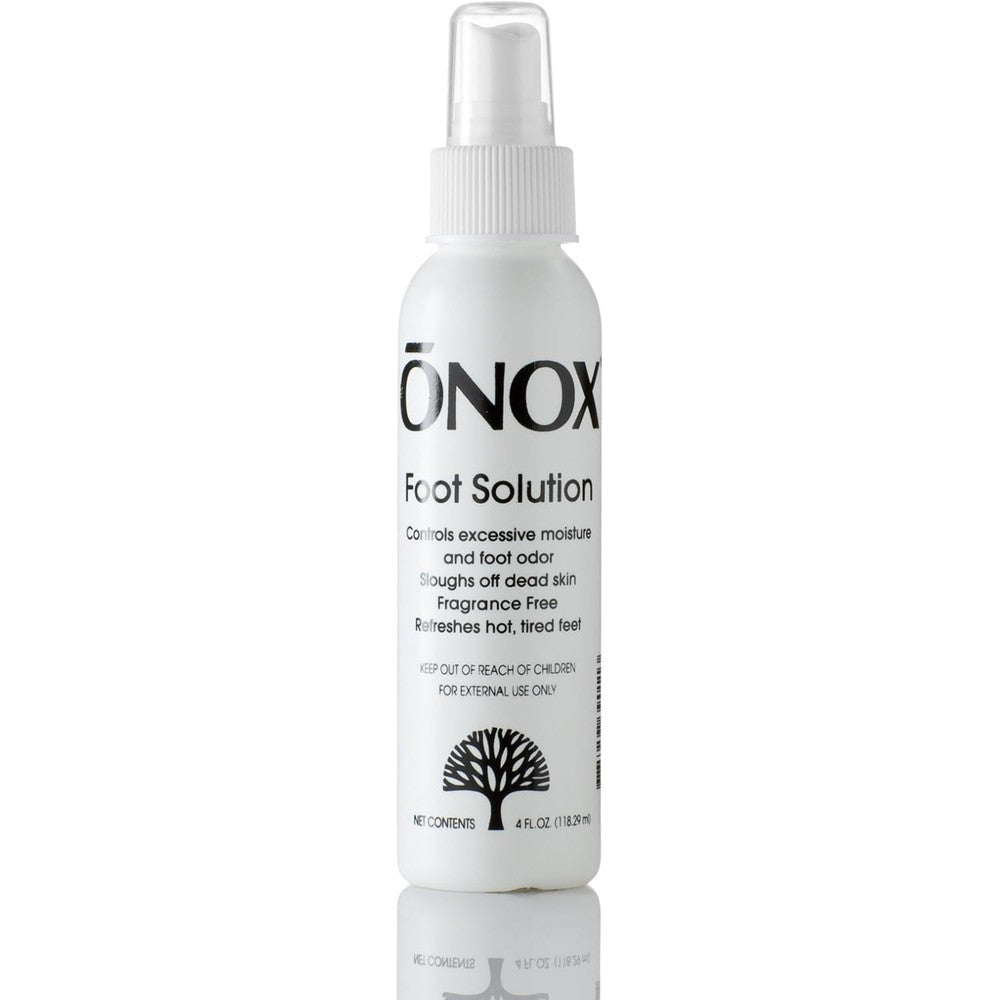Onox Foot Solution Spray 4 Ounce front view for sweaty feet treatment.