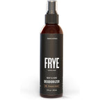 Frye Boot and Shoe Deodorizer Spray front view of the four fluid ounce bottle showcasing the enzyme formula label