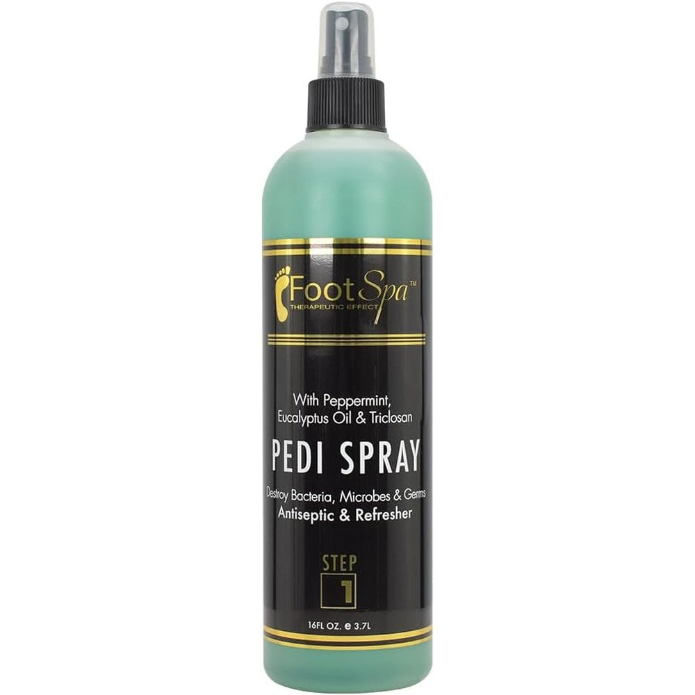 FootSpa Pedi Spray 16 ounce bottle front view antiseptic foot care