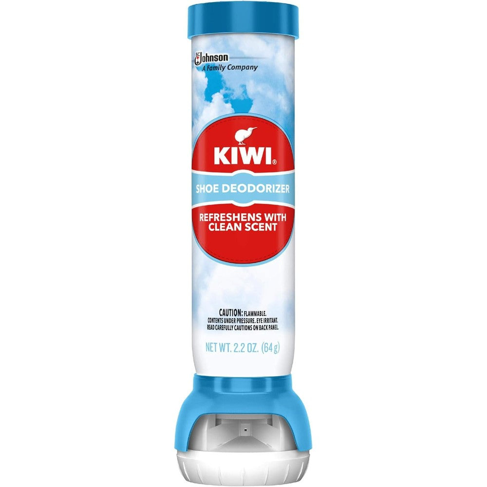 KIWI Fresh Force Shoe Refresher 2.2 Ounce front view dual spray deodorizer