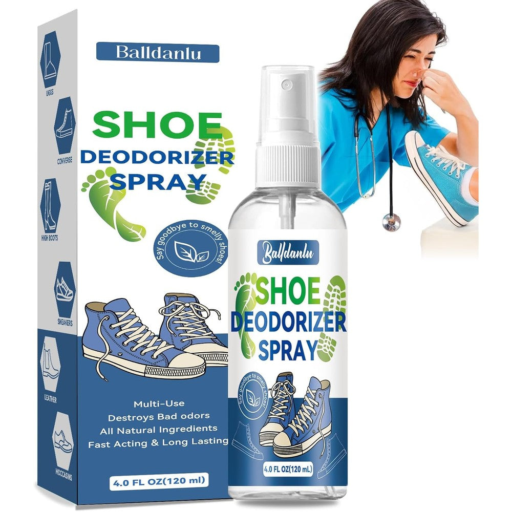 Balldanlu Shoe Deodorizer Spray front view natural odor eliminator