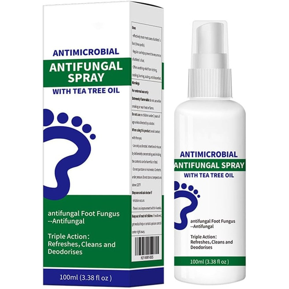Derm & More Natural Foot and Shoe Deodorizer Spray front view antifungal treatment