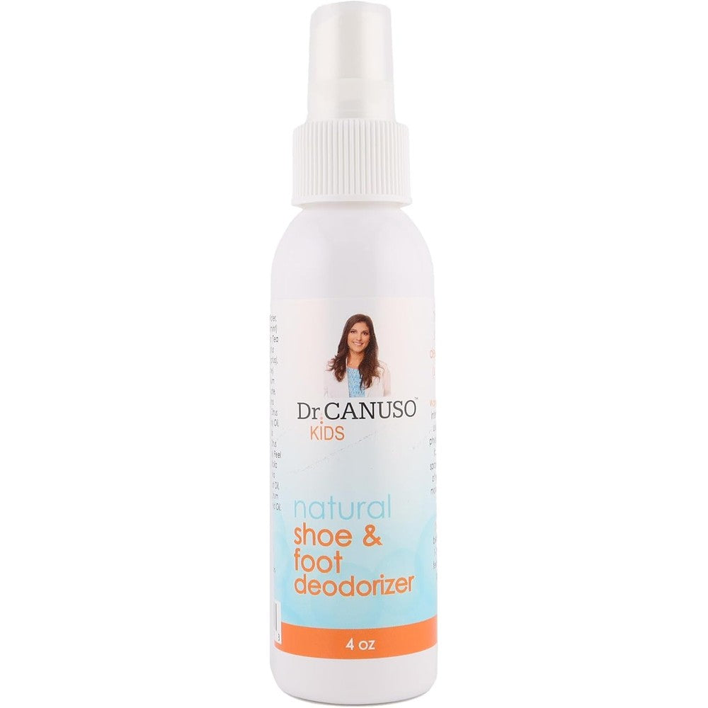 Dr. Canuso Skincare For Feet Kids Foot Spray front view for odor control.