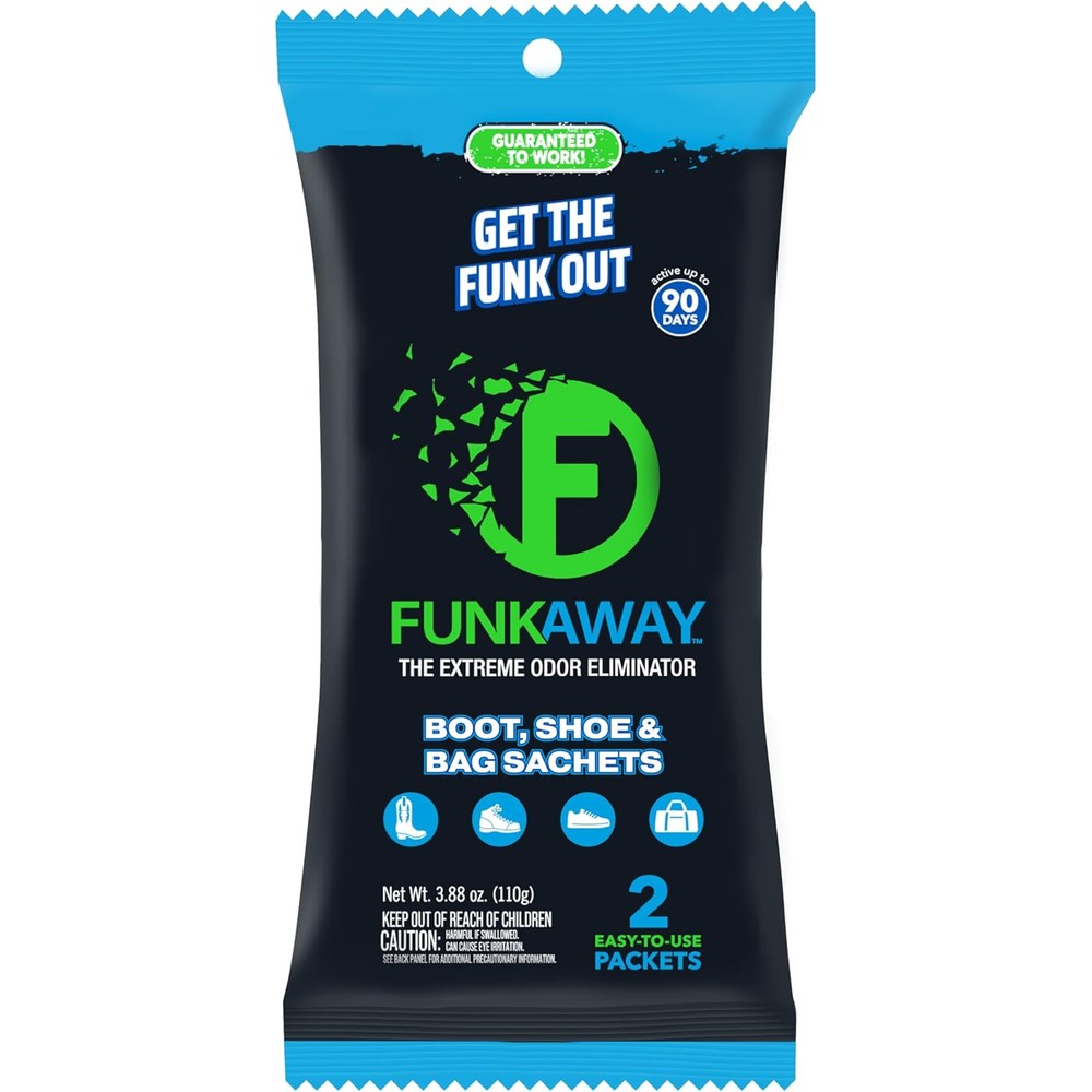 FunkAway Extreme Odor Eliminating Sachet front view shoe deodorizer