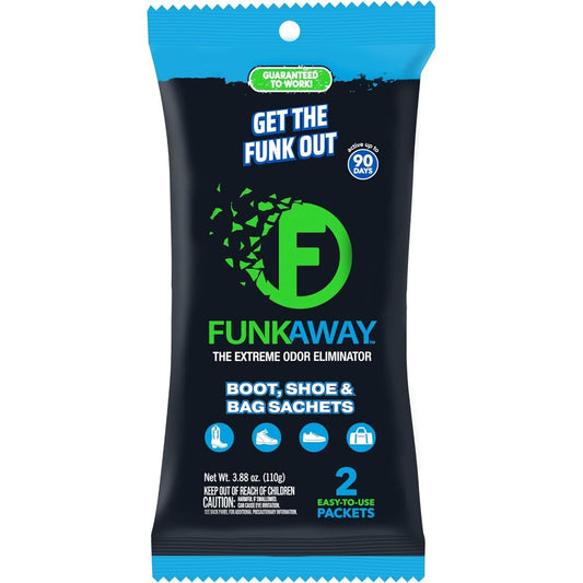 FunkAway Extreme Odor Eliminating Sachet front view shoe deodorizer
