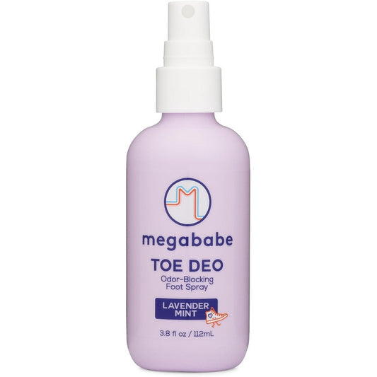 Megababe Toe Deo Odor-Blocking Foot Spray front view for foot odor control.