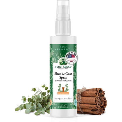 Foot Sense Natural Shoe Deodorizer 5 Ounce front view for odor elimination.