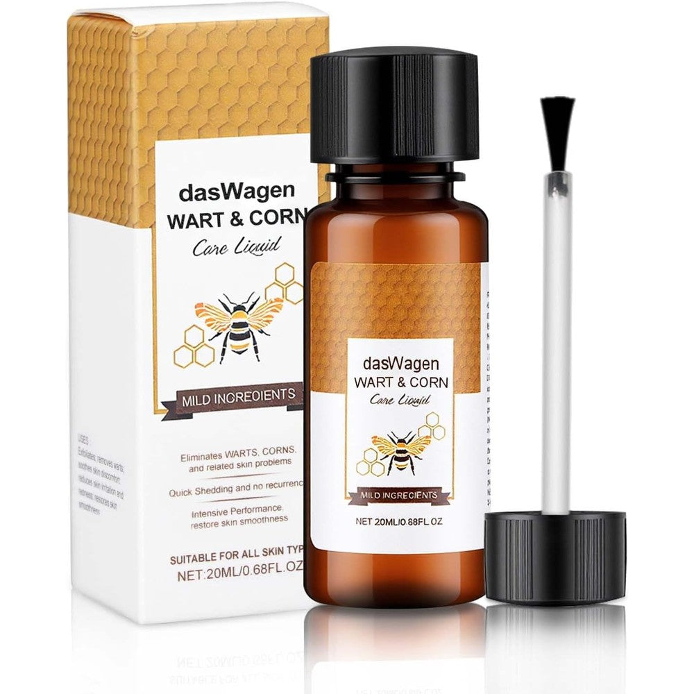 TZEP dasWagen skin tag remover bottle front view for wart treatment.