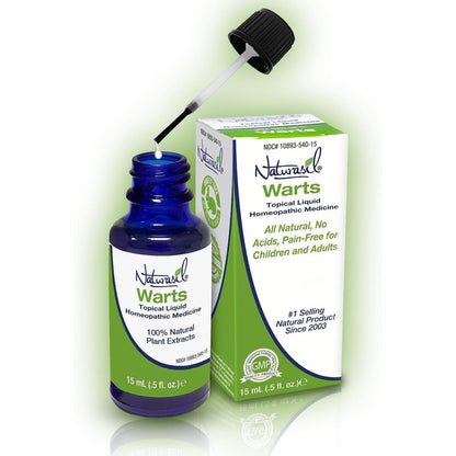 Naturasil Wart Remover 15ml bottle front view natural wart remedy