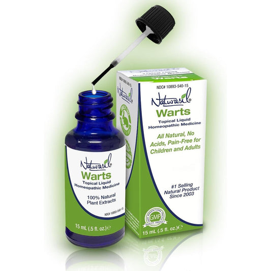Naturasil Wart Remover 15ml bottle front view natural wart remedy