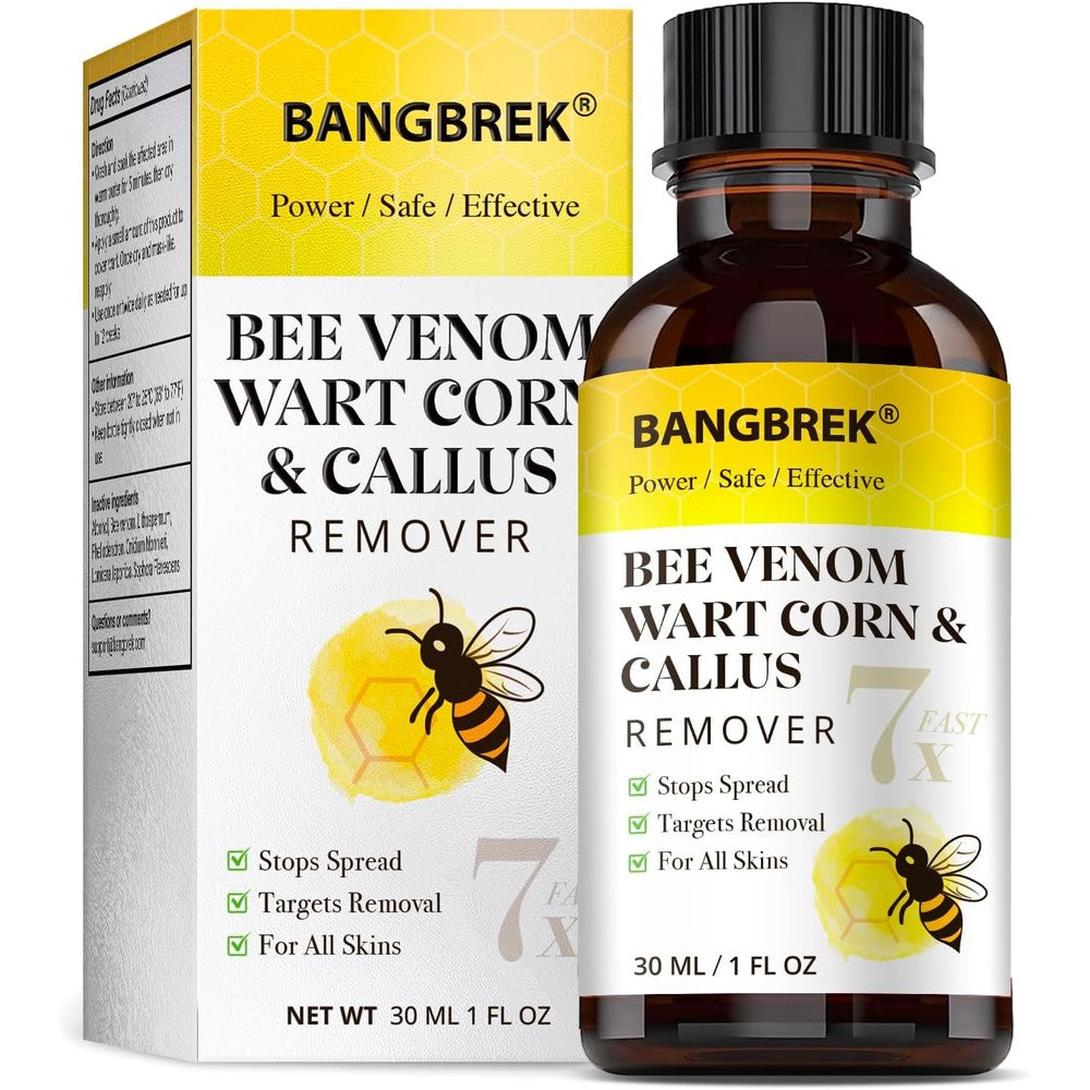 Bangbrek Bee Venom Wart Remover front view bottle with applicator