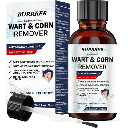 BURRRER Wart Remover Freeze Off front packaging showing fast acting salicylic acid formula.