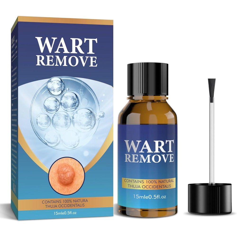 GYOURFF Wart Remover 0.5 ounce bottle front view for wart treatment.