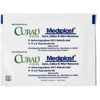 Curad Mediplast Corn Callus and Wart Remover 2 Pads front view professional foot care