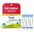 Boiron Thuja Occidentalis 30C 3-pack front view for homeopathic wart removal.
