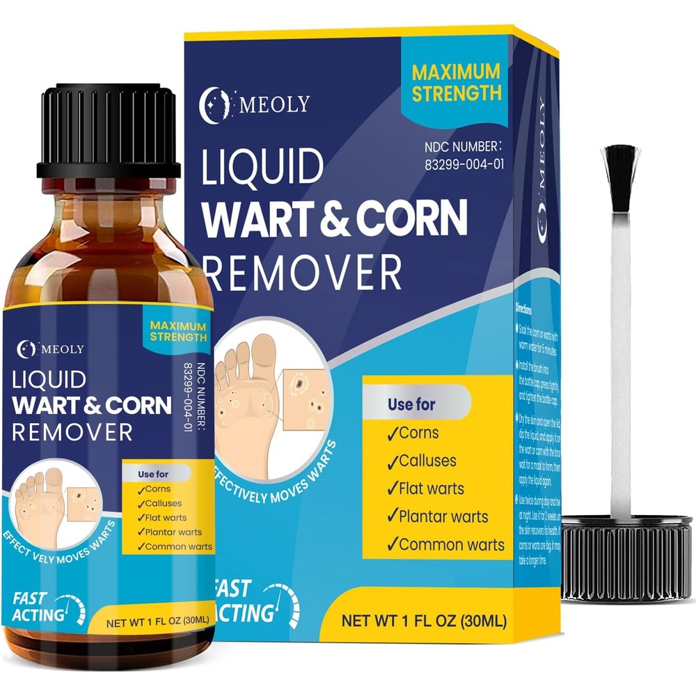 MEOLY Salicylic Wart Removal Freeze Away 30ml bottle front view for wart treatment.