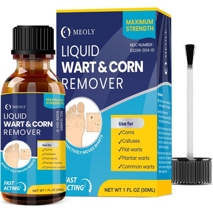 MEOLY Salicylic Wart Removal Freeze Away 30ml bottle front view for wart treatment.