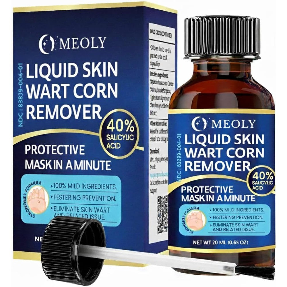 MEOLY Fast-Acting Wart Remover 40 percent Salicylic Acid bottle front view