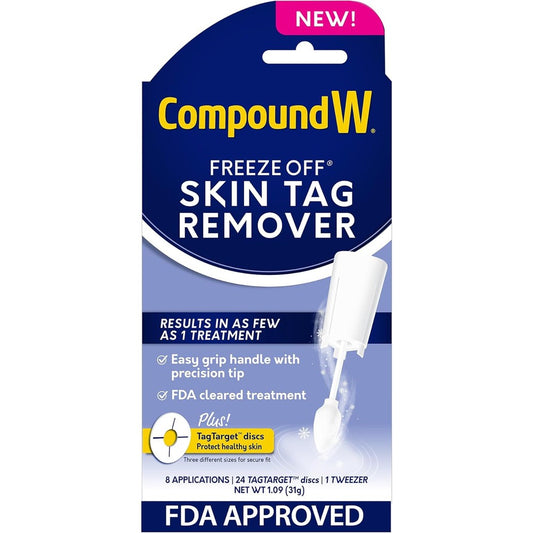 Compound W Freeze Off Skin Tag Remover kit front view authentic USA import