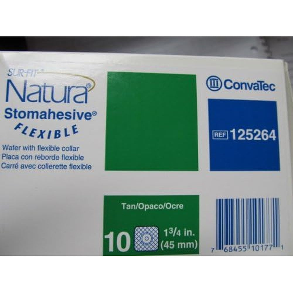 ConvaTec SUR-FIT Natura 125264 skin barrier front view for ostomy care.