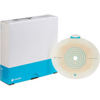Coloplast SenSura Mio Click ostomy barrier box front view showcasing packaging details.