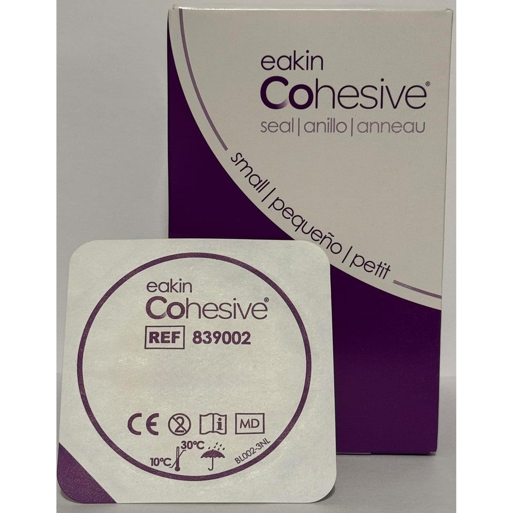 ConvaTec Eakin Cohesive Ostomy Seals 839002 box front view medical skin barrier ring