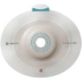 Coloplast SenSura Mio Convex Trim to Fit Ostomy Barrier front view showing the fifty millimeter flange and elastic adhesive backing.