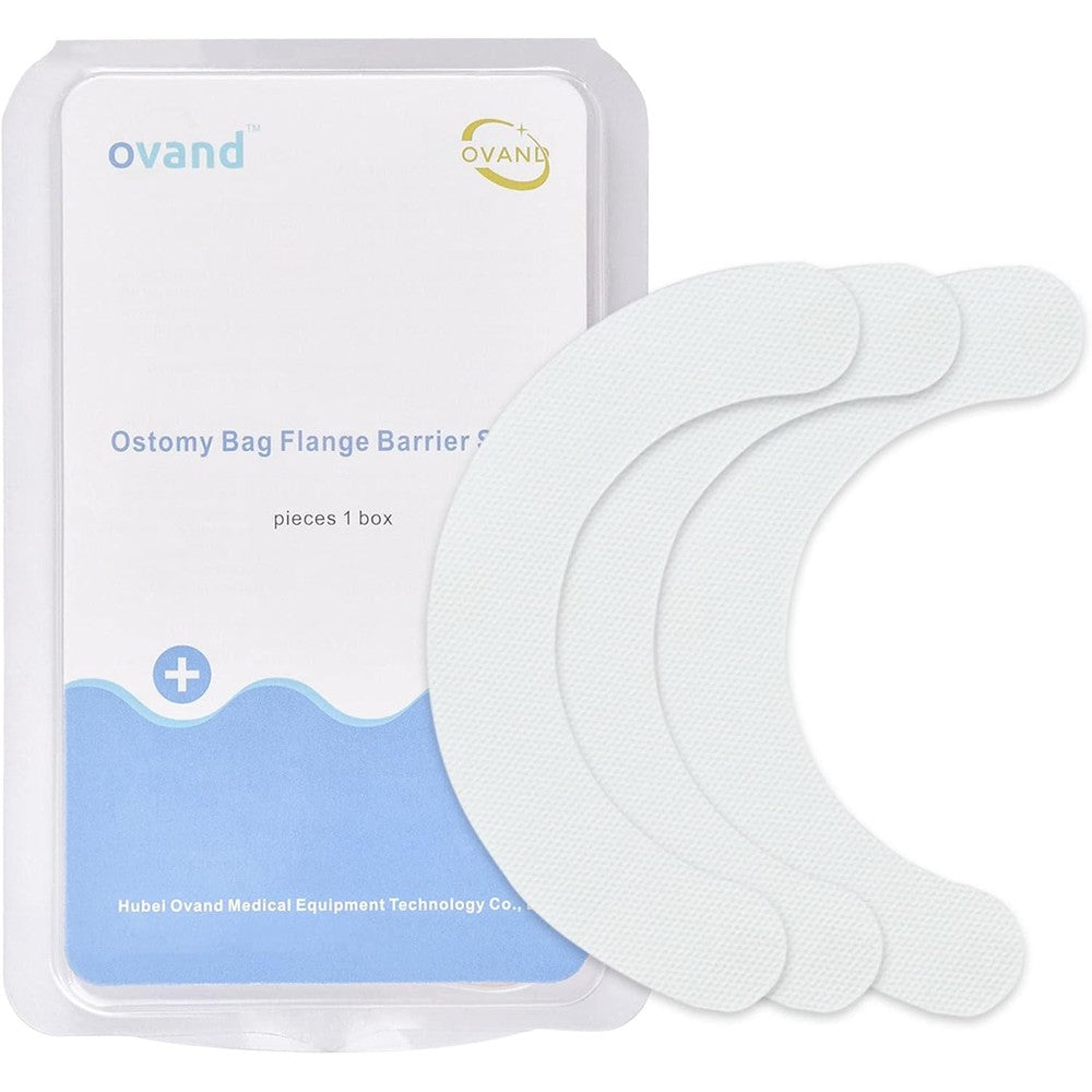 Ovand Ostomy Barrier Strips forty piece pack front view for secure stoma bag adhesion
