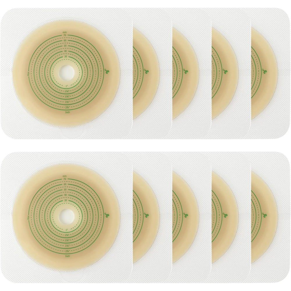 Heagimed skin barrier with non woven border front view for stoma care supplies